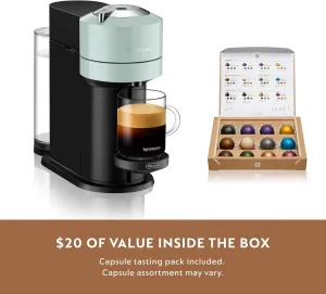 Nespresso Vertuo Next Coffee and Espresso Maker by DeLonghi, Jade