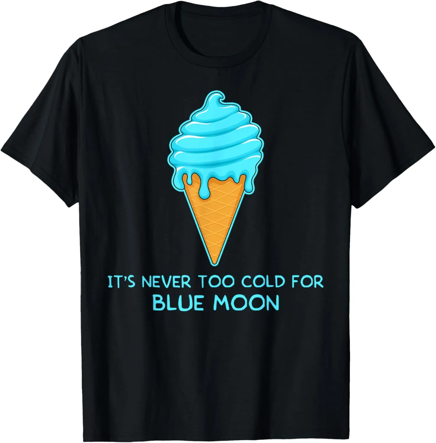 Never Too Cold Midwest Pride Blue Moon Ice Cream T-Shirt