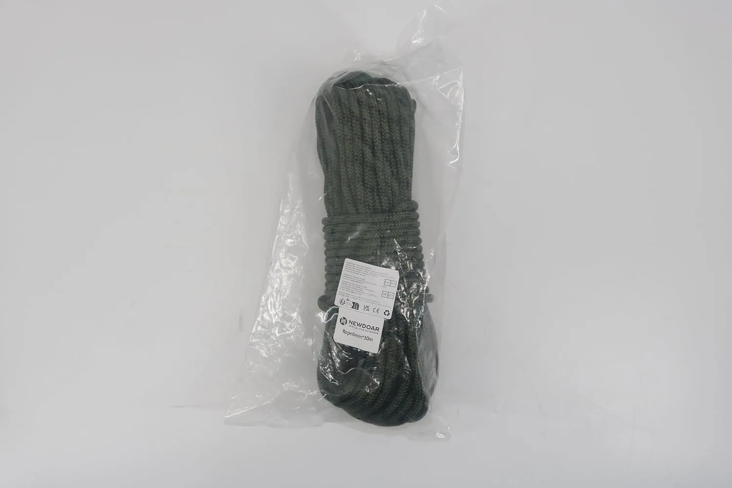 NewDoar Static Climbing Rope 6mm Accessory Cord Rope,for Arborist Tree, Mountaineering, Sailboat Rope,Dock Lines,Hauling Dragginge
