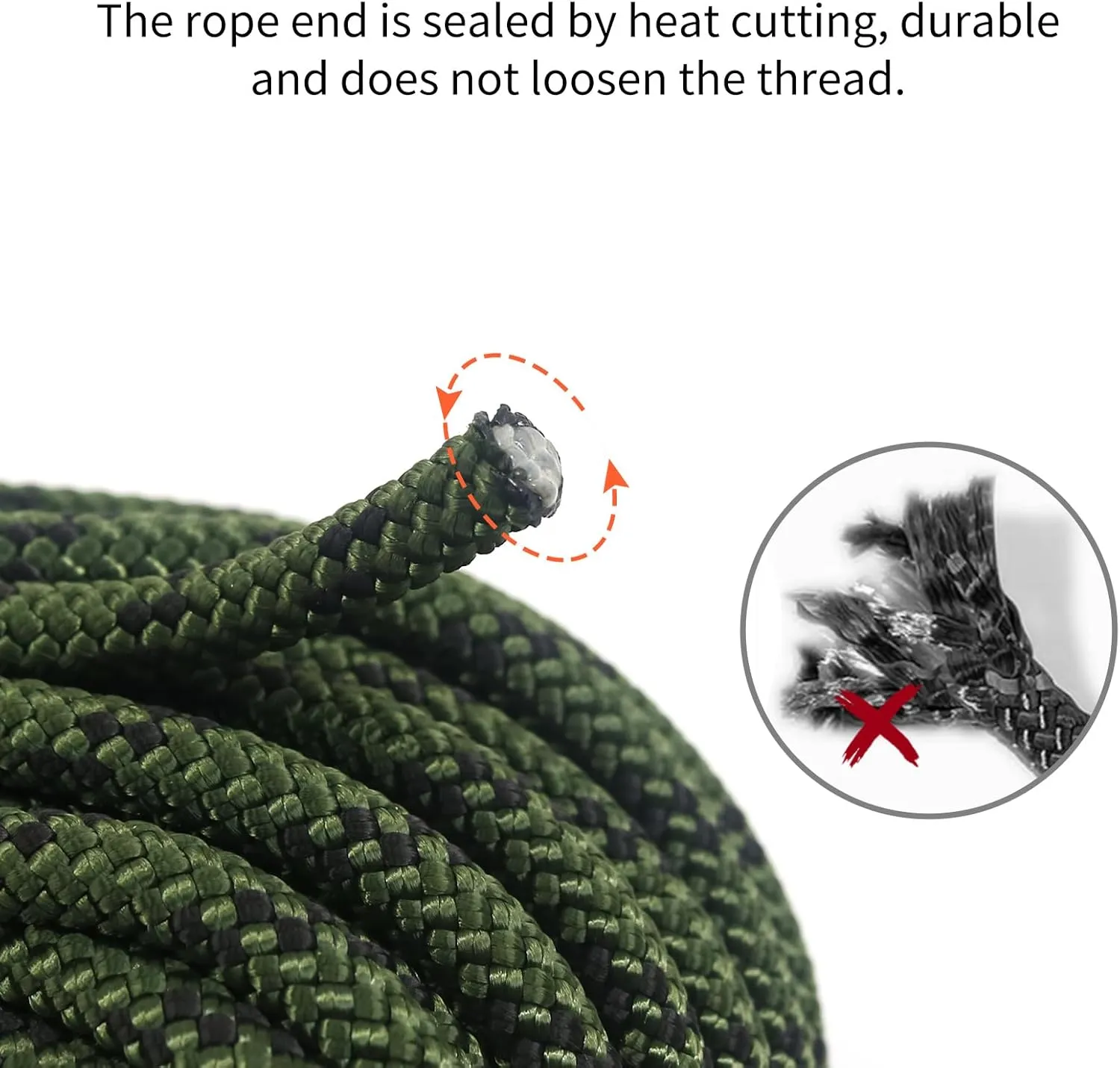 NewDoar Static Climbing Rope 6mm Accessory Cord Rope,for Arborist Tree, Mountaineering, Sailboat Rope,Dock Lines,Hauling Dragginge