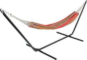 Northlight 77" Red and Yellow Striped Woven Single Brazilian Hammock