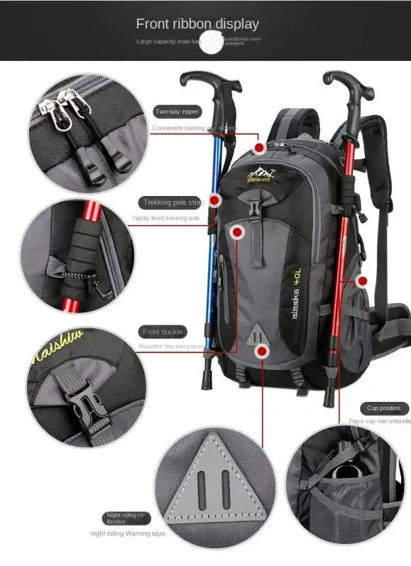 Nylon Waterproof Casual Backpack