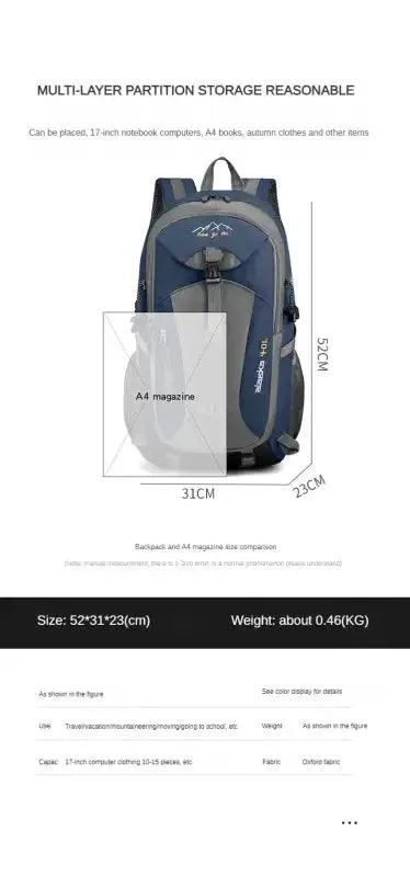 Nylon Waterproof Casual Backpack