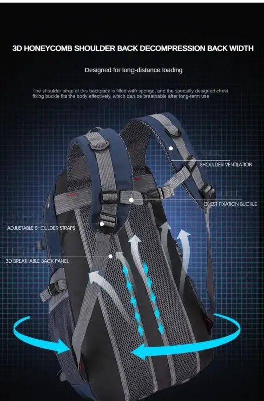 Nylon Waterproof Casual Backpack