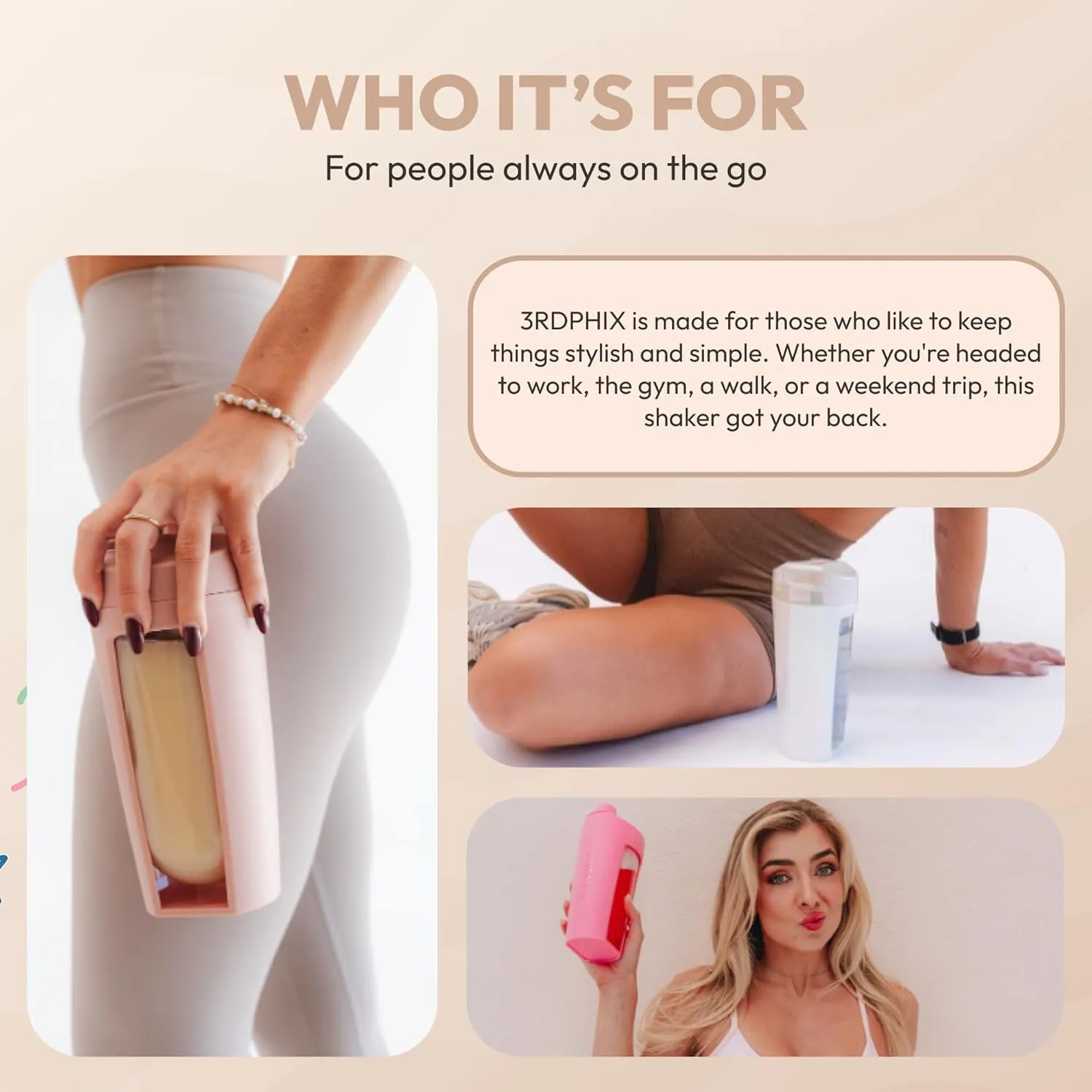 Odor-Free Fitness Bottle Flip Lid – Leakproof, Eco-Friendly, Easy Clean, Multi-Use Hydration Bottle – White, Chrome Rose Gold, Pink, Purple, Beige (Chrome Rose Gold, Pack of 2)