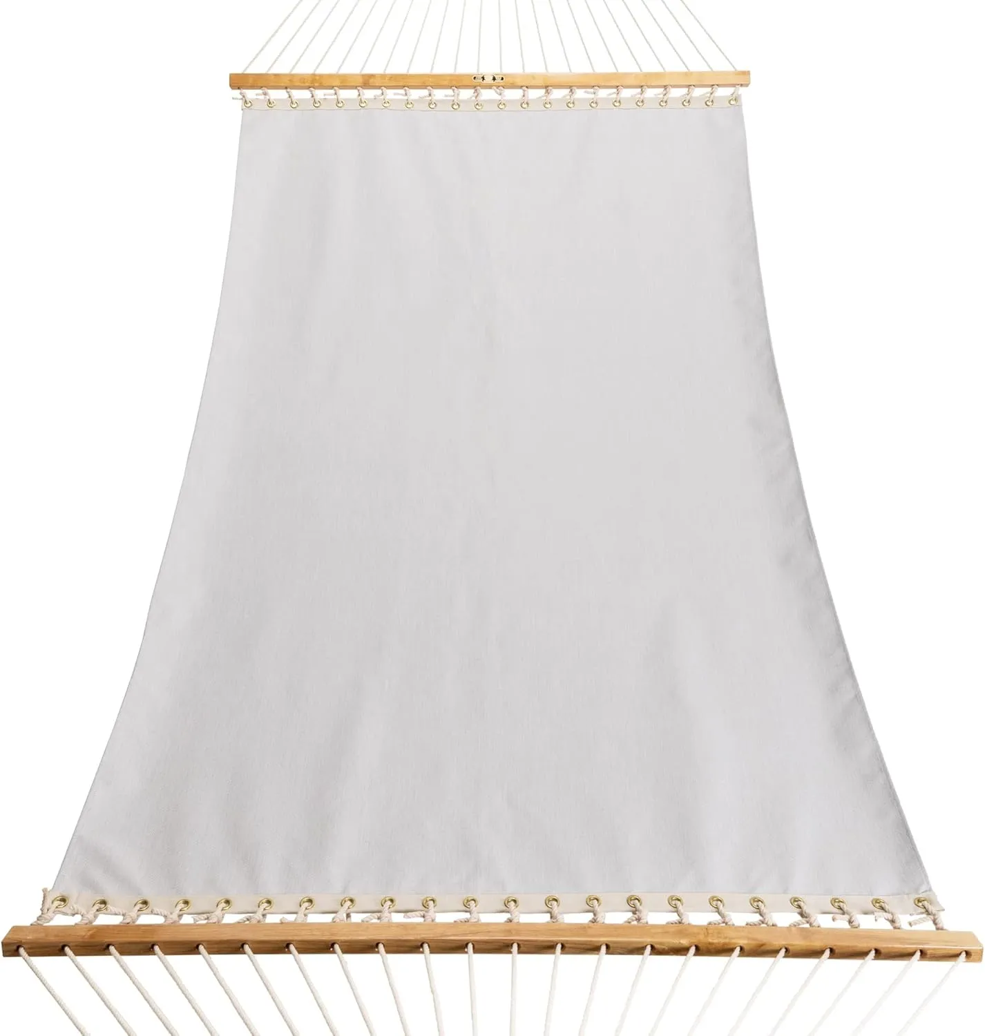 Original Pawleys Island Large Augustine Oyster Sunbrella Quick Dry Hammock with Free Extension Chains & Tree Hooks, Handcrafted in The USA, 400 LB Weight Capacity, 13 ft. x 55 in.
