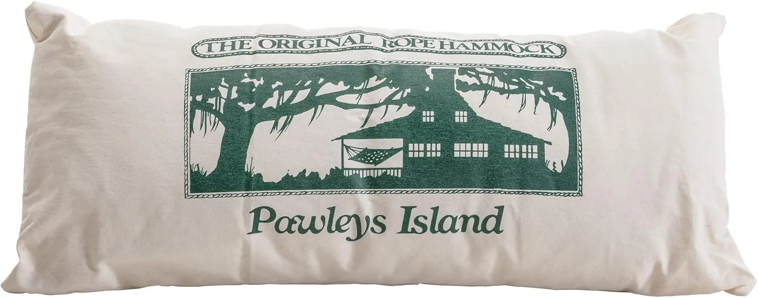 Original Pawleys Island The Hammock Shop - Cream Hammock Pillow, Sunbrella Fabric, Hook & Loop Fasteners, Handcrafted in The USA