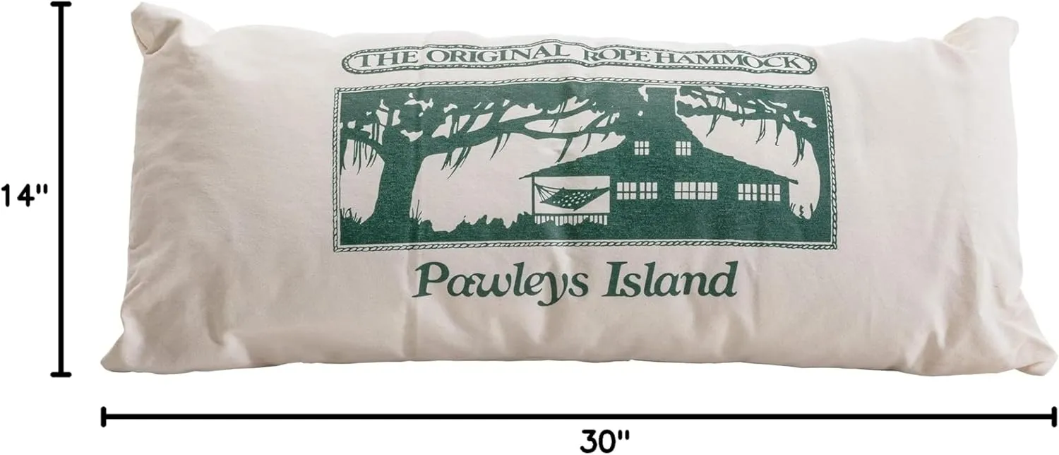 Original Pawleys Island The Hammock Shop - Cream Hammock Pillow, Sunbrella Fabric, Hook & Loop Fasteners, Handcrafted in The USA