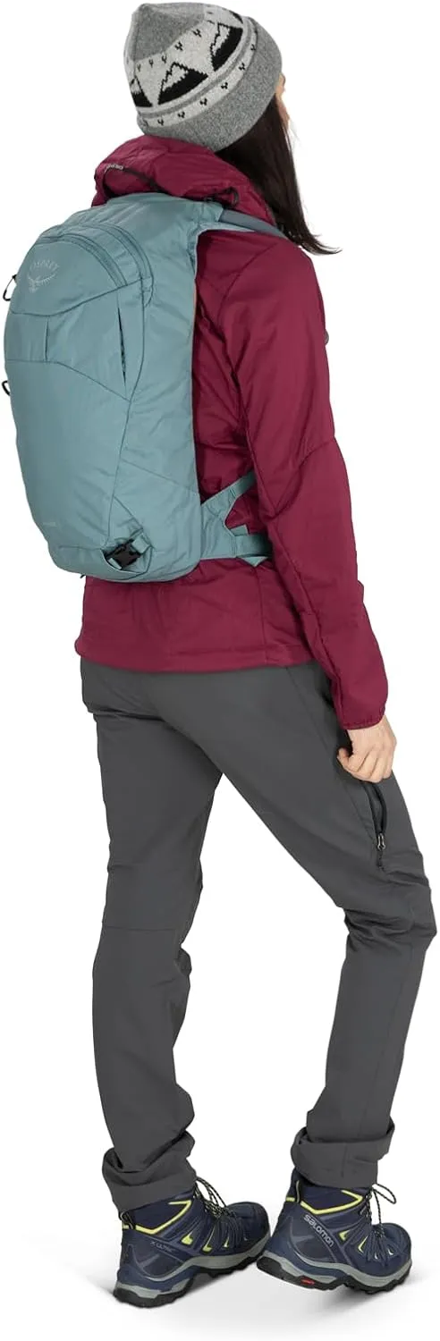 Osprey Glade 12L Ski and Snowboard Backpack with Hydraulics Water Reservoir, Celestine Blue