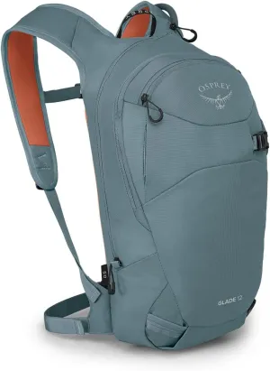 Osprey Glade 12L Ski and Snowboard Backpack with Hydraulics Water Reservoir, Celestine Blue