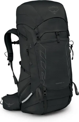 Osprey Tempest 44L Women's Lightweight Hiking Backpack with Hipbelt, Black/Coal Grey, XS/S