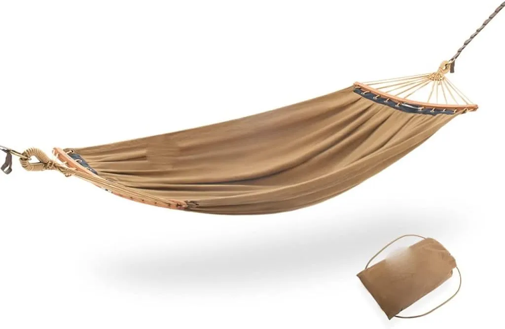 Outdoor Hammock Detachable Folding Canvas Hammock Outdoor Portable Camping Camping Widened Double Swing