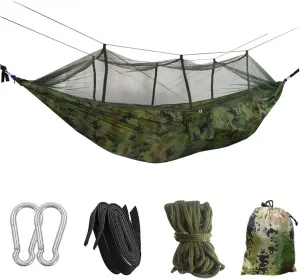 Outdoor Mosquito Net Hammock Light Nylon Double Camping Aerial Tent Camping with Mosquito Net Portable Travel Outdoors for Terrace, Outdoor(Color 2)