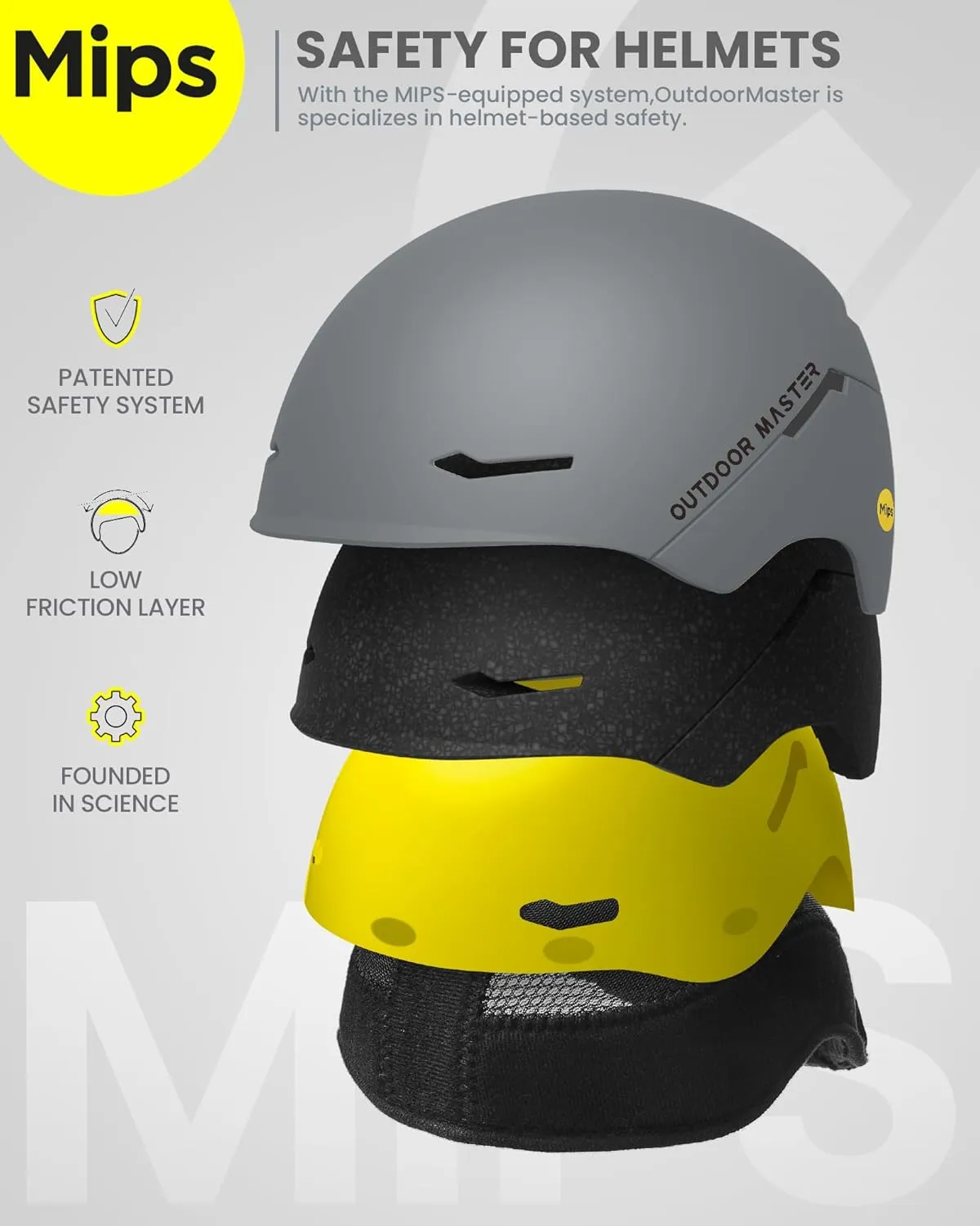 OutdoorMaster ELK MIPS Ski Helmet - Snow Sport Helmet Snowboard Helmet for Men Women & Youth