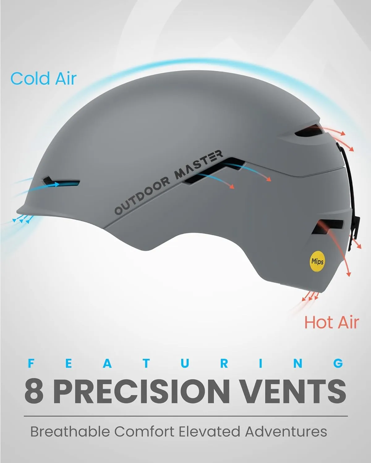 OutdoorMaster ELK MIPS Ski Helmet - Snow Sport Helmet Snowboard Helmet for Men Women & Youth