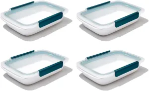 OXO Prep & Go 5-Cup Meal Container Leakproof Food Storage, 4 Pack