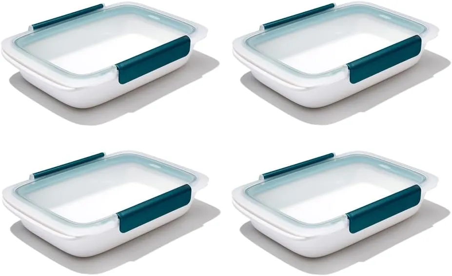 OXO Prep & Go 5-Cup Meal Container Leakproof Food Storage, 4 Pack
