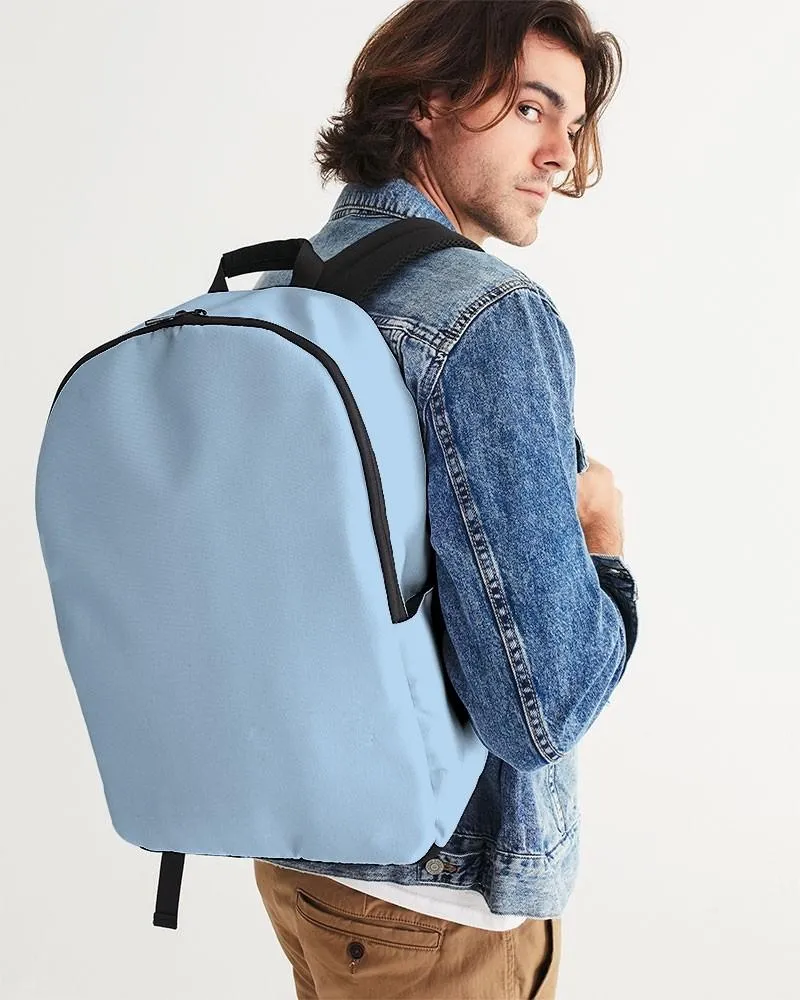 Pale Pastel Cyan Waterproof Backpack | Bright Pale Pastel Cyan | C30M8Y0K0
