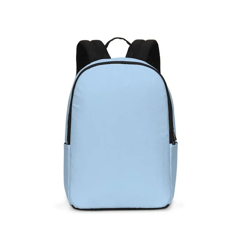 Pale Pastel Cyan Waterproof Backpack | Bright Pale Pastel Cyan | C30M8Y0K0