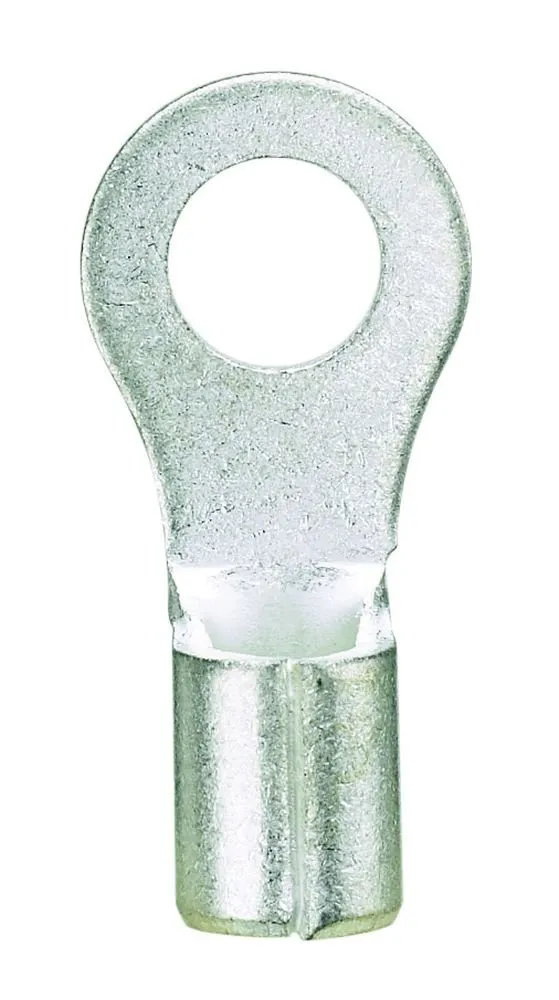 Panduit P10-8R-L Ring Terminal, Non-Insulated, 14 - 10 AWG, #8 Stud Size (50-Pack)
