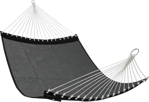 Patio Watcher 13 FT Quick Dry Olefin Hammock - Outdoor Double Hammock with Metal Curved Spreader Bars - 450 lbs Capacity - Dark Grey