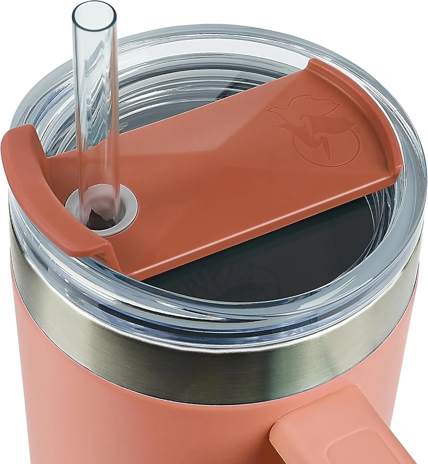 Pelican Hydration Pelican Porter™ 40 oz Vacuum Insulated Tumbler - Recycled Stainless Steel Double Wall Travel with Dual Lid, Powder Coated Insulated Coffee Mug For Hot Cold Drinks, Salmon