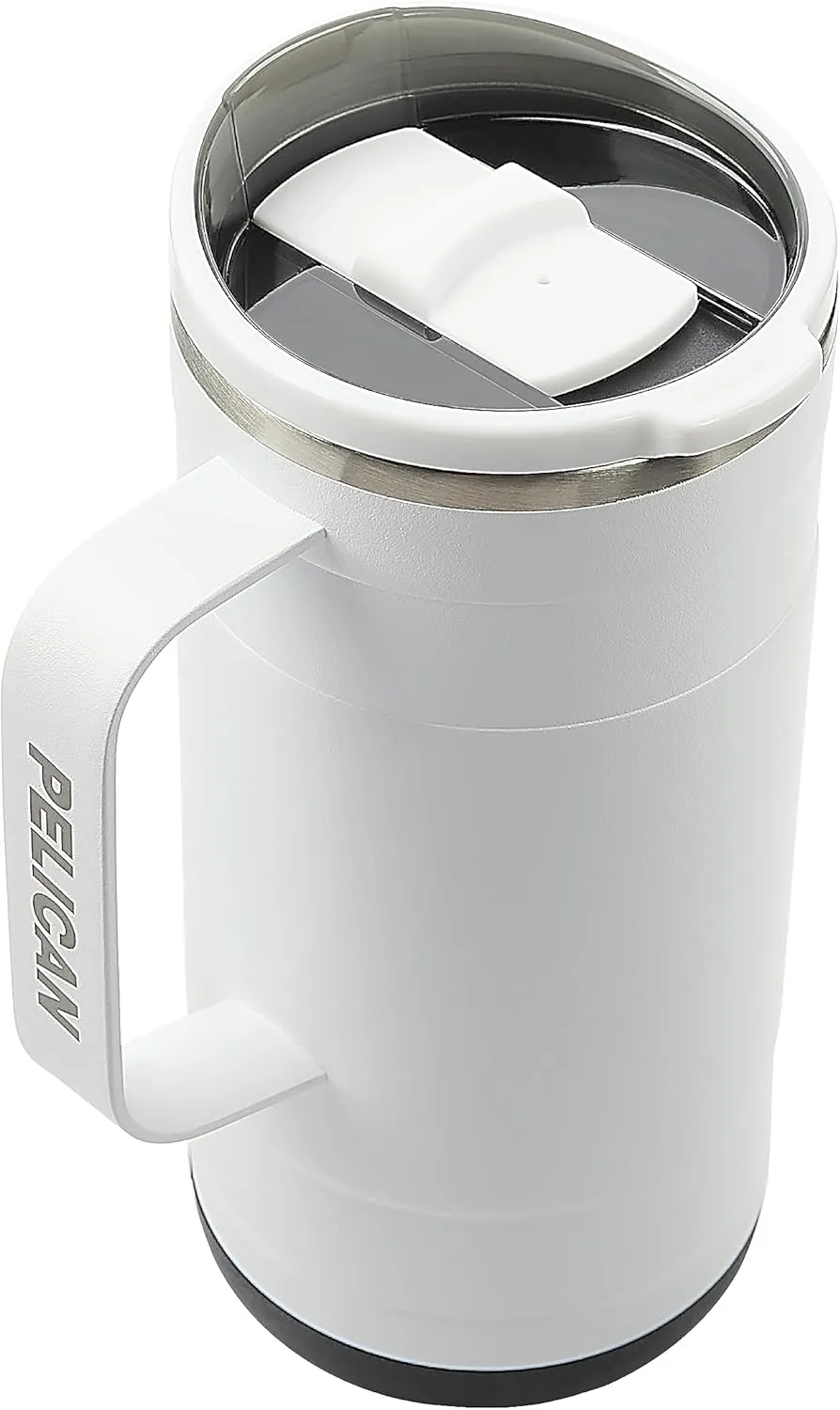 Pelican Hydration Pelican Ridge™ 18 oz Vacuum Insulated Tumbler - Recycled Stainless Steel Double Wall Travel with Dual Lid, Powder Coated Insulated Coffee Mug For Hot Cold Drinks, Bright White