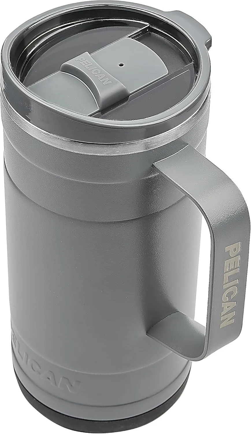 Pelican Hydration Pelican Ridge™ 18 oz Vacuum Insulated Tumbler - Recycled Stainless Steel Double Wall Travel with Dual Lid, Powder Coated Insulated Coffee Mug For Hot Cold Drinks, Graphite