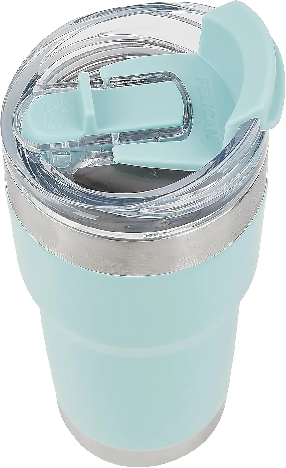 Pelican Hydration Pelican Traveler™ 22 oz Vacuum Insulated Tumbler - Stainless Steel Double Wall Travel with Dual Lid, Powder Coated Insulated Coffee Mug For Hot Cold Drinks, Breeze