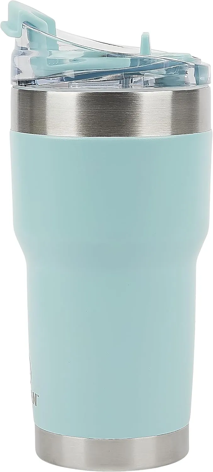 Pelican Hydration Pelican Traveler™ 22 oz Vacuum Insulated Tumbler - Stainless Steel Double Wall Travel with Dual Lid, Powder Coated Insulated Coffee Mug For Hot Cold Drinks, Breeze