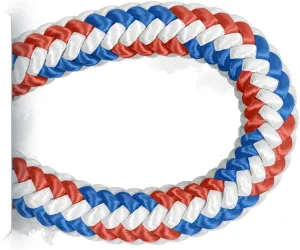 Pelican Rope 16-Strand 1/2 in (12.7 mm) Arborist-16™ Arborist Rope - 7000 lb MBS - Static Climbing Rope - Rescue Operations - High Visibility - 150 ft - Sewn Eye - Red White Blue - Made in The USA