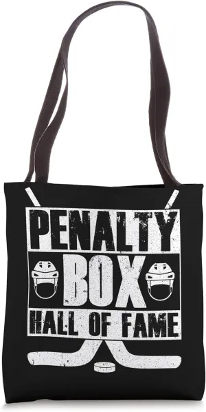 Penalty Box Ice Hockey Enforcer Sin Bin Tote Bag