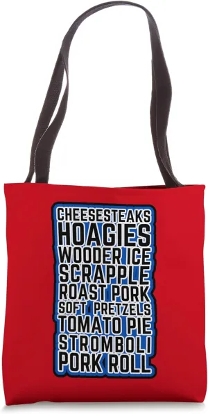 Philadelphia Foods Philly Cheesesteaks Wooder Ice Hoagies Tote Bag