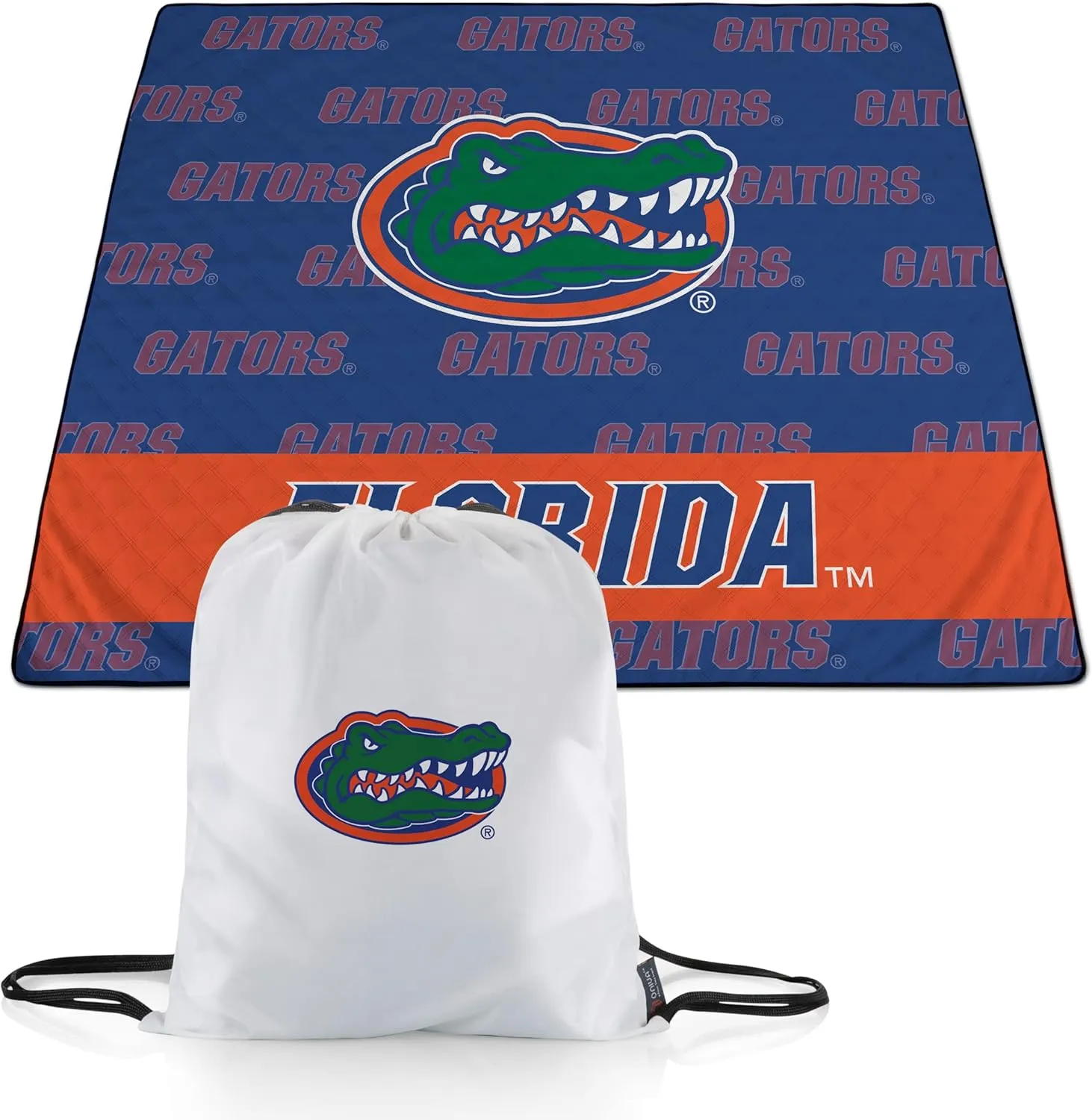PICNIC TIME NCAA Unisex-Adult NCAA Impressa Picnic Blanket, Lightweight Beach Blanket, Machine Washable, Outdoor Blanket