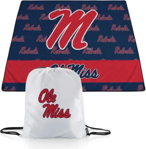 PICNIC TIME NCAA Unisex-Adult NCAA Impressa Picnic Blanket, Lightweight Beach Blanket, Machine Washable, Outdoor Blanket