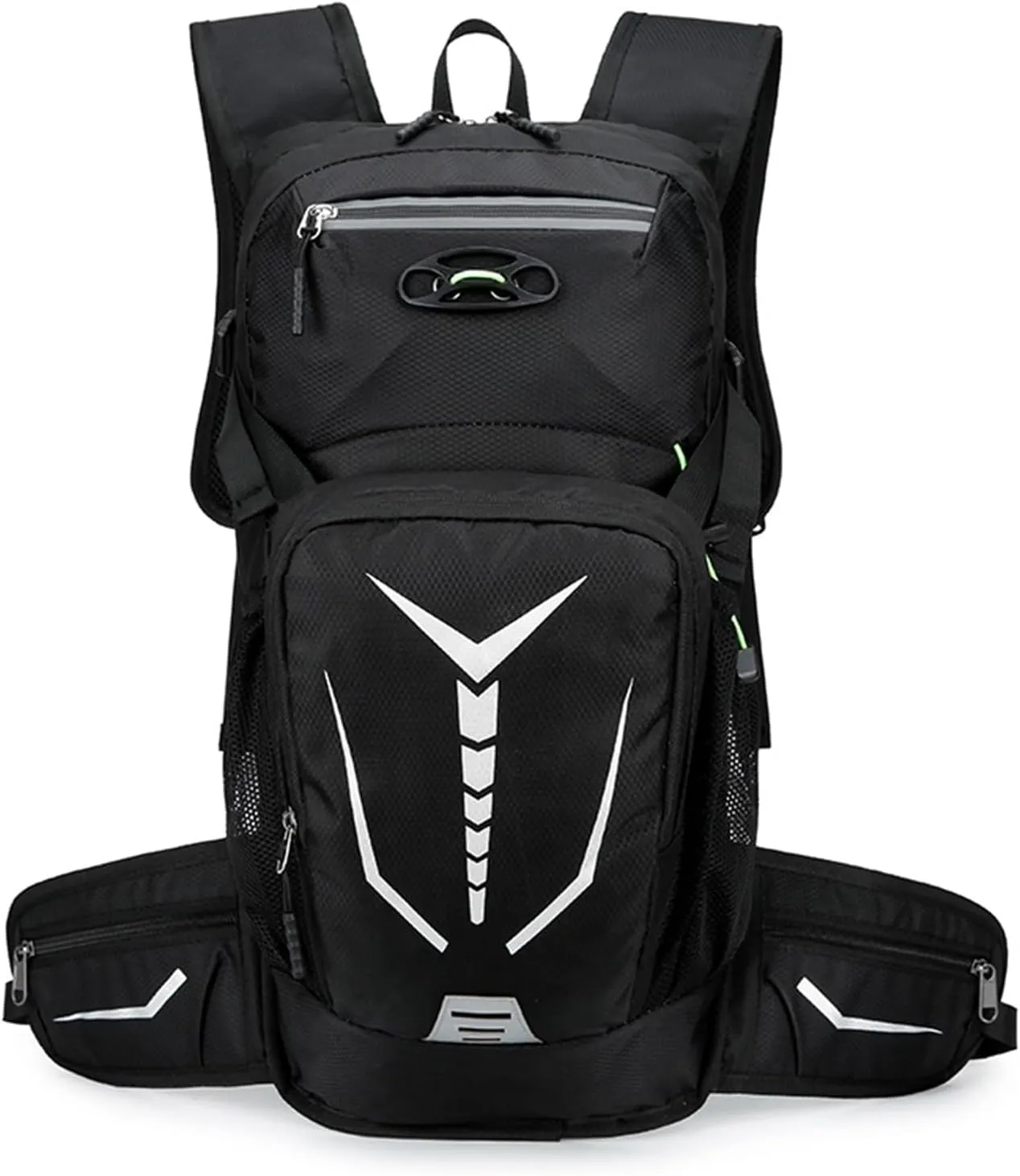 PORRASSO Hiking Backpack Waterproof Daypack 20L Rucksack Breathable Backpack for Women Men Trekking Cycling Climbing Outdoor Sports Black