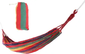 Portable Lightweight Travel Camping Hammock for Outdoor Garden Single Double Hammocks (Red)