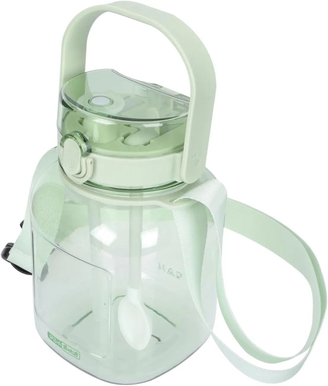 Portable Sealed Water Bottle with Straw Large Capacity Outdoor Juices Bottle for Students Durable Leakproof Design for Gym Daily Hydration Easy to Carry Drink