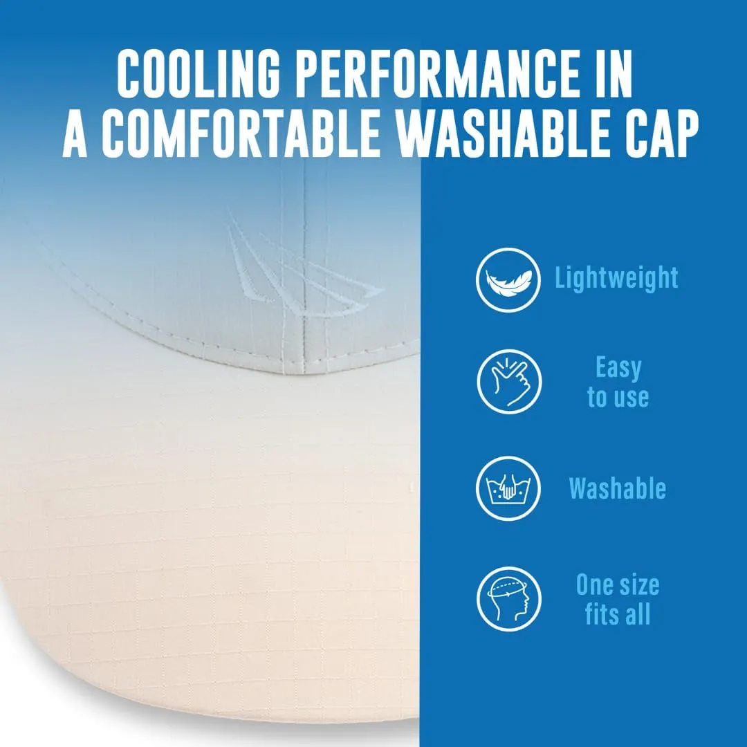 POWERCAP ICE Baseball Hat – Instant Cooling with Reusable Ice Packs UPF 50 UV Sun Protection for Hot Weather