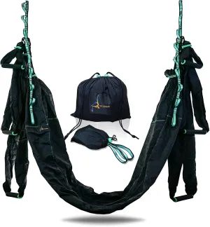 Premium Aerial Hammock anti Gravity  Swing Kit - Acrobat Flying Sling Set for Indoor and Outdoor Inversion Therapy