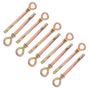 PRETYZOOM 10pcs Heavy Duty Screw Galvanized Lifting Rings for Hammock Hooks Swing Hangers