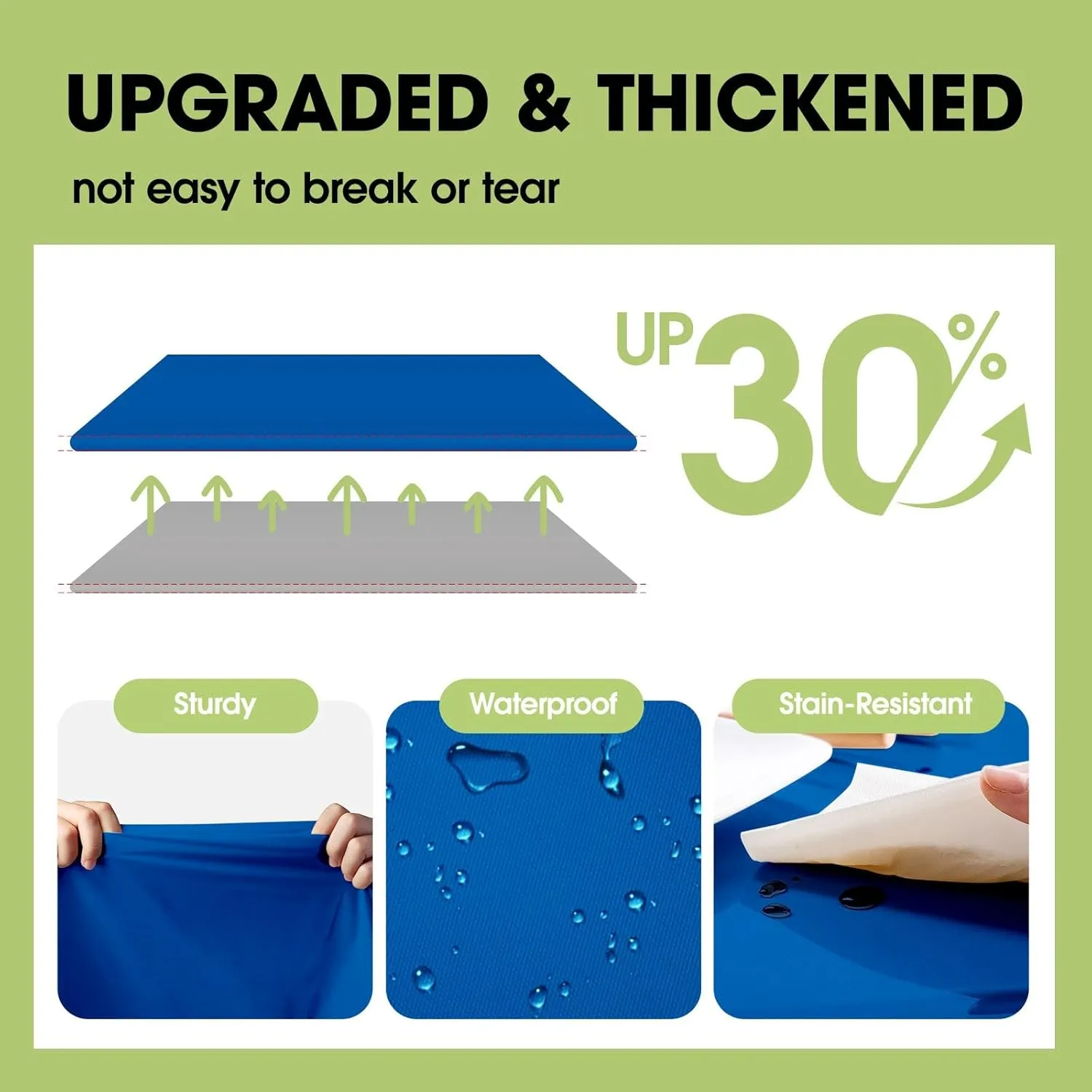 Pureegg Plastic Table Cloth Disposable 20 Pack, 84'' Round Table Cloths, Graduation Decorations Class of 2025, Graduation Party Tablecloths, Round, Plastic Cover, Leakproof & Sturdy, Blue