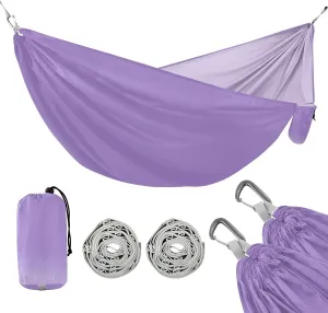 Purple Gradient 330lb Capacity Outdoor Hammocks Backyard Hammock for Patio Backyard Lounge Base Base para hamacas