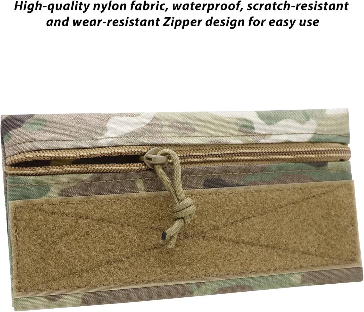Qavctw 3 Pcs Tactical Admin Pouch with Hook and Loop Storage Bags - Hanging Pouches for Backpack Accessories