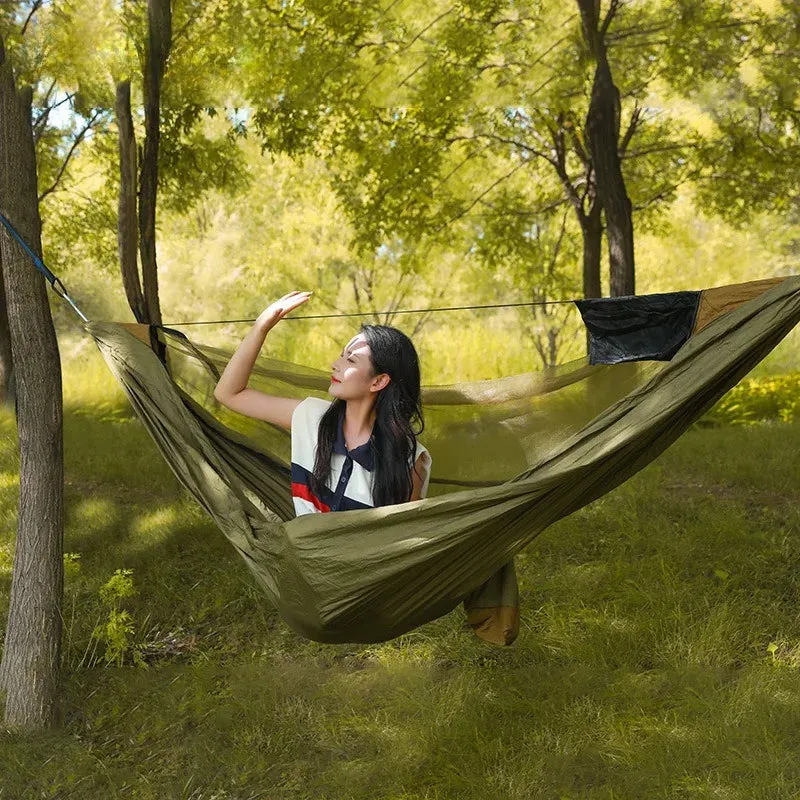 Quick-Opening Lightweight Hammock with Detachable Straps