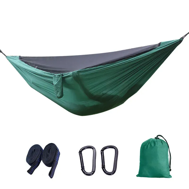 Quick-Opening Lightweight Hammock with Detachable Straps