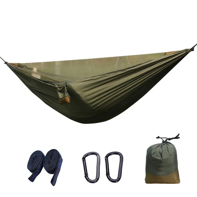 Quick-Opening Lightweight Hammock with Detachable Straps