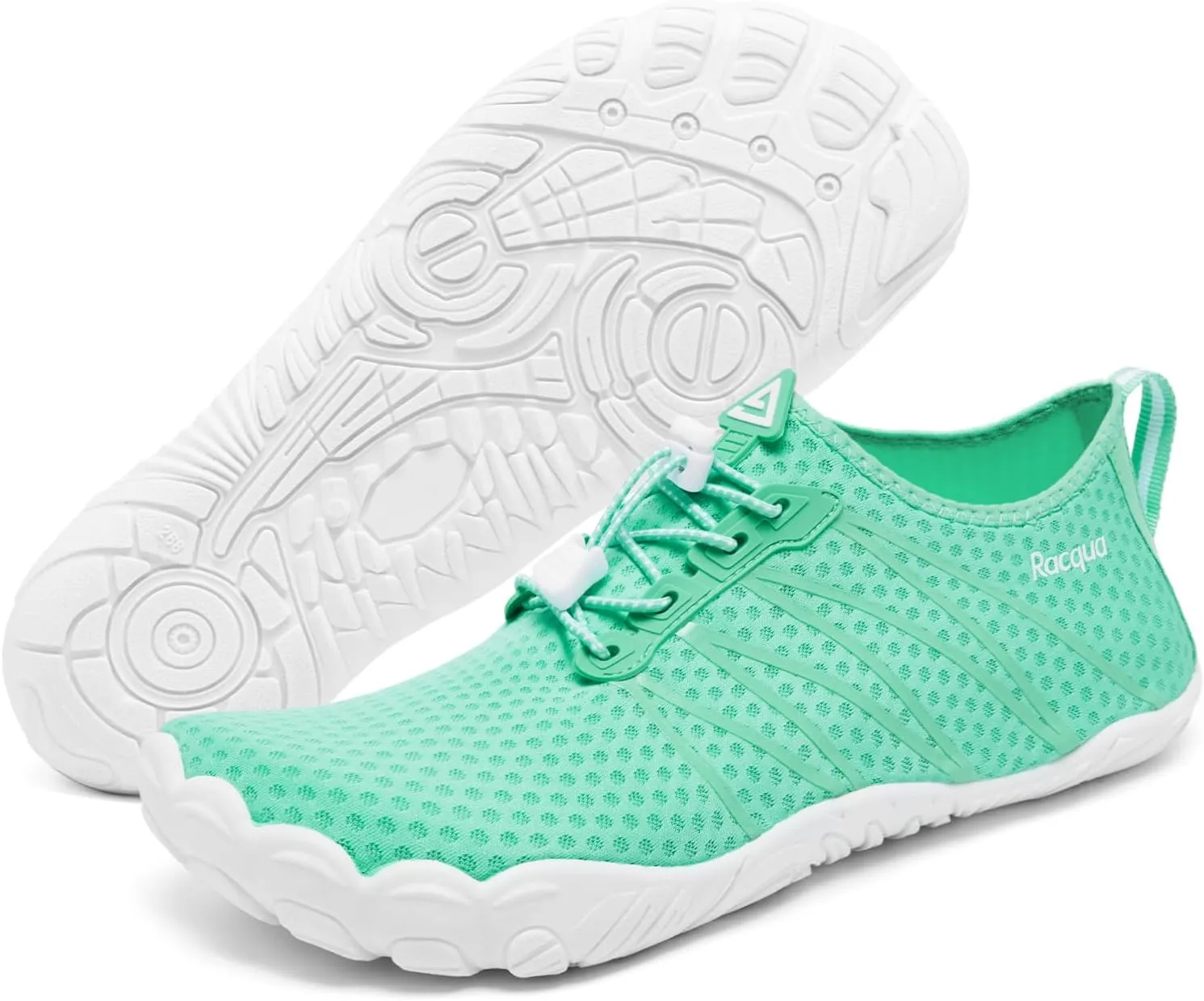 Racqua Men Women Water Shoes Quick-Dry Breathable Swim Shoes Lightweight Aqua Shoes Beach Pool Hiking Shoes