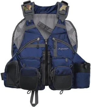 Raprance Fly Fishing Vest Backpack - Adjustable Lightweight and Quick-Dry, with 17 Pocketsfor Trout Bass Saltwate