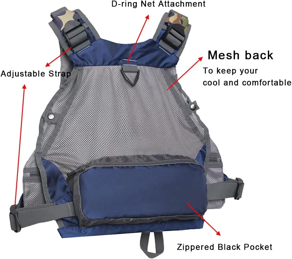 Raprance Fly Fishing Vest Backpack - Adjustable Lightweight and Quick-Dry, with 17 Pocketsfor Trout Bass Saltwate